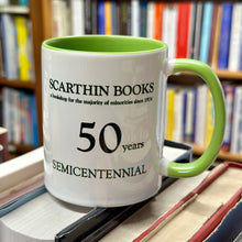 Load image into Gallery viewer, Scarthin Books Semicentennial Mug
